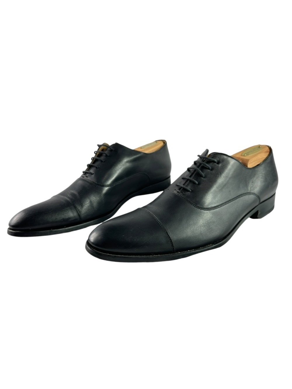 To Boot New York Adam Derrick Black Leather Oxford Dress Shoes Men's 10.5 Italy